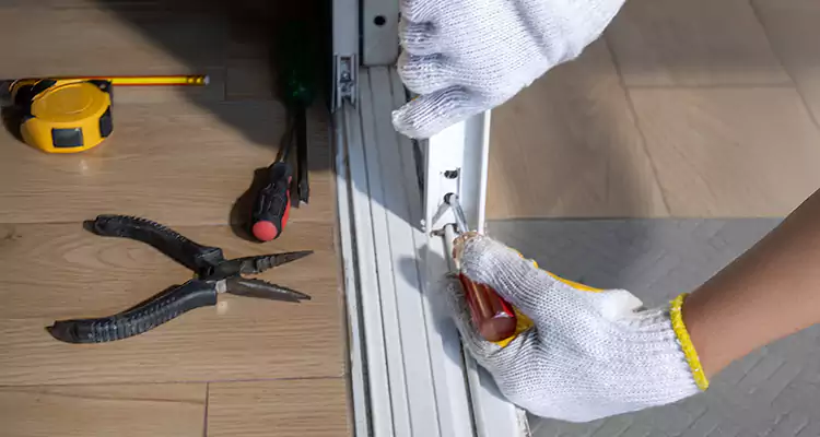 Backyard Sliding Door Track Repair in Daly City, CA